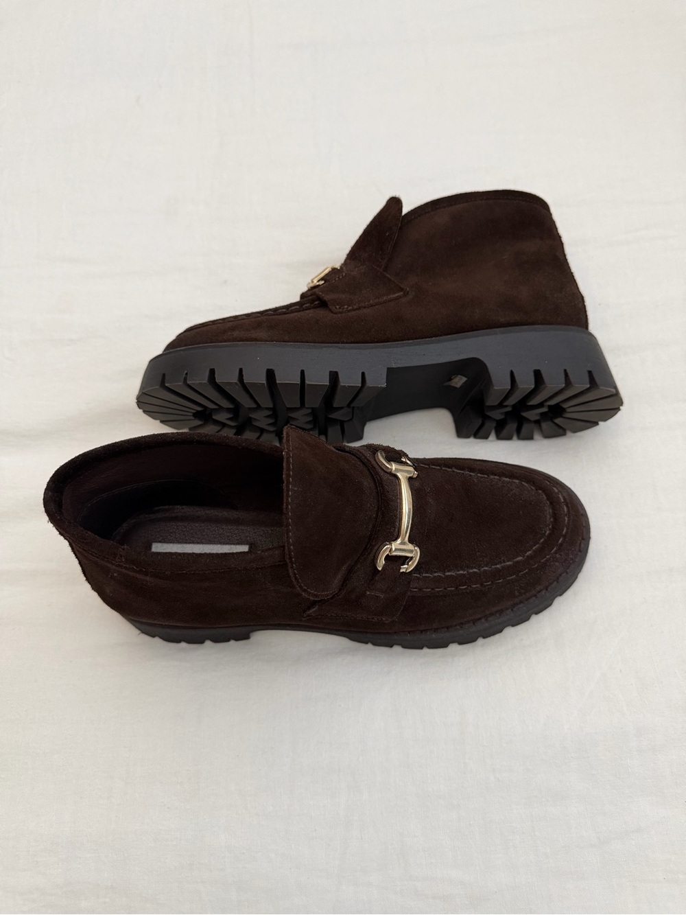 Steve Madden Dark Brown Leon Suede Bit Slip-On Loafers